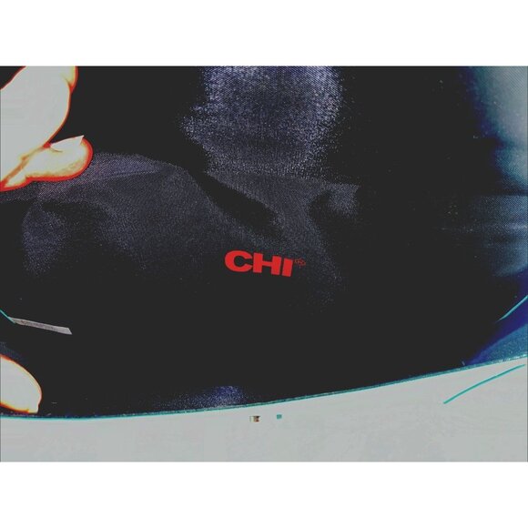 Chi‎ Turquoise Blue 13" Leatherette Evelope Tassels Clutch Hot Iron Case - Picture 6 of 7